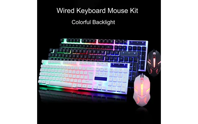 1 Set Tx30 Kit Quick Response 3d Anti-slip Roller Colorful Backlight Ultra-thin Computer Usb Wired Game Keyboard Mouse