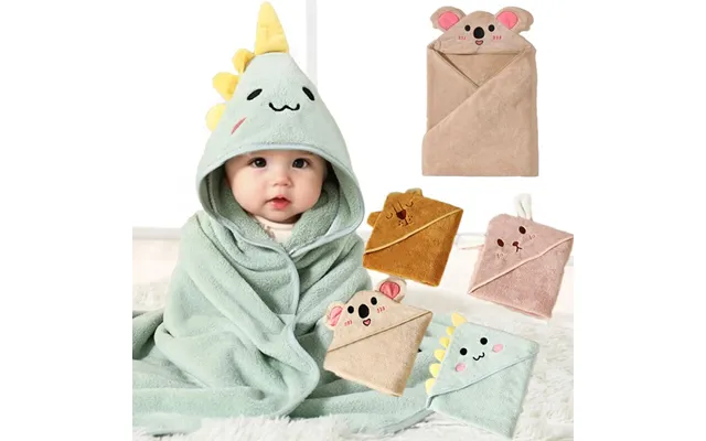 1-piece Unisex Absorbent Fast Soft Hood Coral Fleece Warm Baby Bath Towel Baby Bathrobe Nightgown Baby Quilt Wrapped Bat