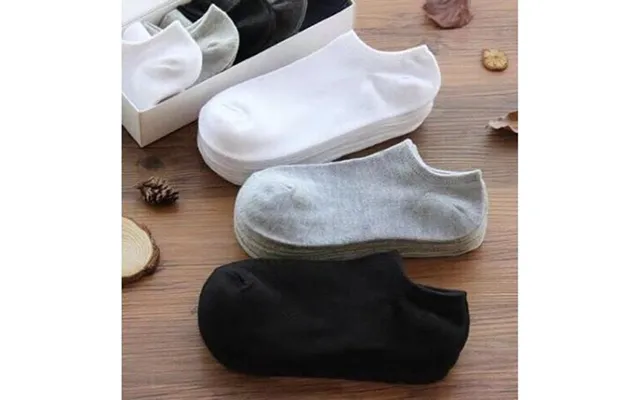 10pairs Set Men's Socks Solid Color Boat Socks Breathable Sports Women's Socks Joker Casual Sweat Absorbent Summer Thin  product image