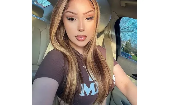 13x4 Lace Front Human Hair Wigs For Women P4 27 Highlight Ombre Brown Straight Frontal Pre Plucked