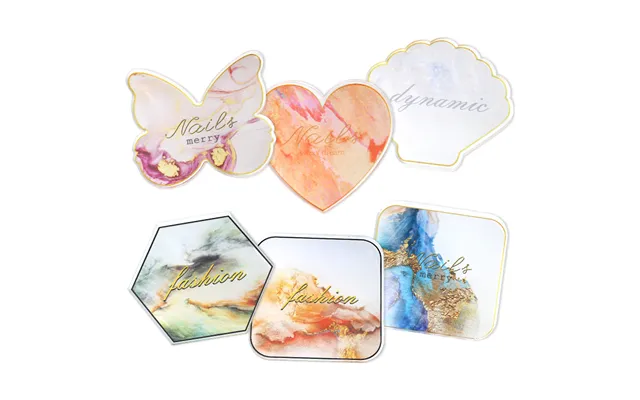 1pc Fashion Resin Stone Nail Art Acrylic Palette Display Board Nail Painting Color Mixing Palette Display Shelf Manicure product image