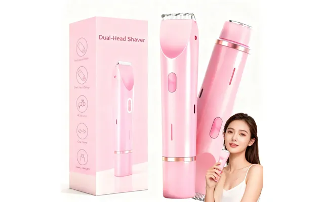 2-in-1 Electric Hair Trimmer For Women Usb Rechargeable Body & Bikini Hair Remover - Waterproof & Painless With Dual Det product image