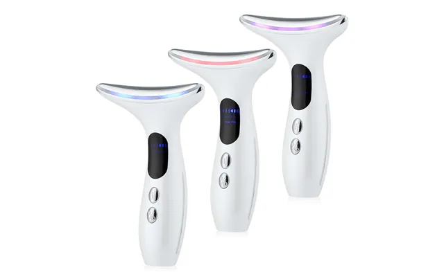 2024 Neck Face Beauty Device 3 Colors Led Photon Therapy Rotate Reducer Double Chin Anti Wrinkle Removing Skin Care product image