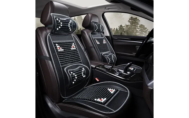 3pcs Car Cushion Summer Cool Mat Single Wooden Beads Summer Breathable Mat Ventilation Cool Four Seasons Universal Three