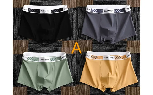 4 Pcs Boxer Shorts Large Size Seamless Cotton File Men's Boxer Shorts Summer Thin Section Size L-4xl product image