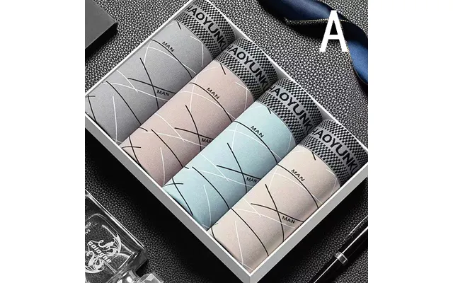 4pcs Boxer Shorts Large Size Seamless Cotton File Men's Boxer Shorts Summer Thin Section Siza L-4xl