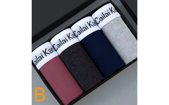 4pcs Men Boxers Man Short Breathable Flexible Comfortable Shorts Boxers Lovely Solid Panties product image