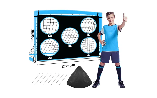 5x4ft 2-in-1 Portable Soccer Goal - Detachable Training Net With 420d Oxford Fabric