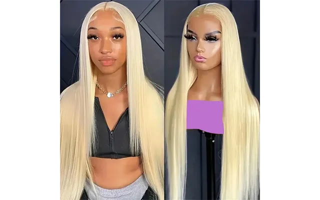 613 Lace Front Human Hair Wig Hd Straight Honey Blonde 13x6 Lace Front Glueless Wigs Woman Cosplay