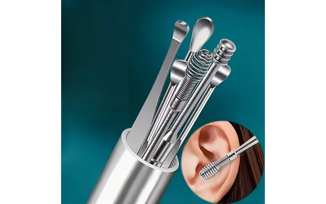 6pcs Set Portable Key Chain Scoop Ear Scoop Drum Scoop - Clean Pick Ear Tools