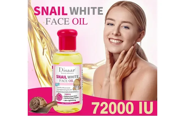 75ml 72000 Iu Snail White Face Oil Serum Face Whitening Facial Serum Oil Dark Remover Korean Skin Care Products Brighten product image
