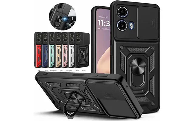 Armor Case For Motorola Moto G35 G55 G75 G85 5g G05 G15 G04s G24 G34 G54 G84 Cover Ring Magnetic Stand Holder Coque