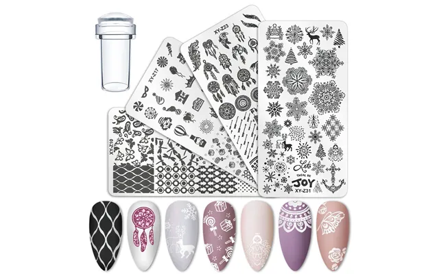 Arte Clavo Nail Art Templates Stamping Plate Design Flower Leaf Butterfly Christmas Lace Stamp Templates Plate Image Acc product image