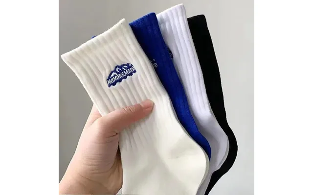 Autumn And Winter Snow Mountain Socks Versatile Men's And Women's Mid-calf Length Socks Ins Thick Line Net Red Fashion C product image
