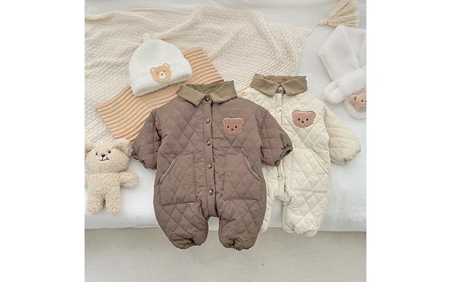 Baby Clothes Baby Clothes Clip Cotton Onesie Autumn And Winter Baby Foreign Atmosphere Warm Climbing Clothes Winter Clot product image