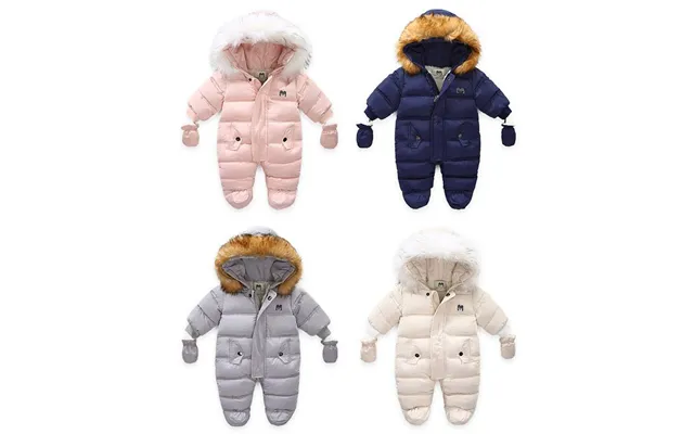 Baby Clothing Knit Cap Sports Style Baby Plus Fleece Onesie Newborn Baby Padded Baby Crawler Padded Cotton product image