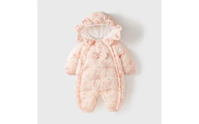 Baby Winter Clothes Newborn Onesie Winter Extra Fleece Thickened Baby Girls Out Climbing Clothes product image