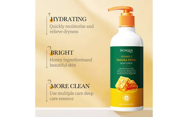 Bioaoua Vitamin E Honey Body Milk Moisturizes - Refreshes product image