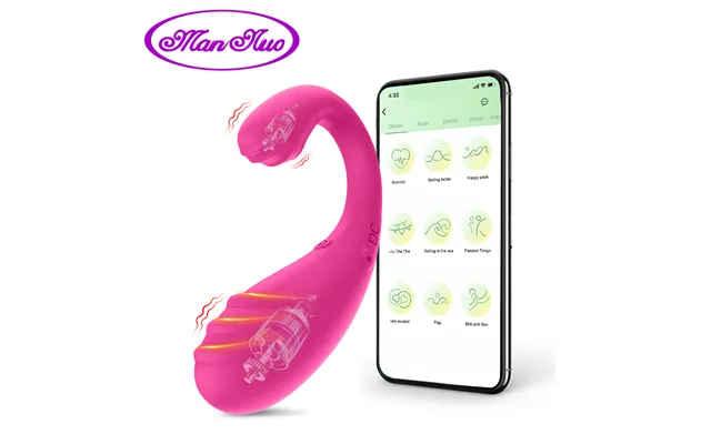 Bluetooth Long Distance Wearable Panty Vibrator App Control Clit G Massager Dual Stimulation Mini Egg