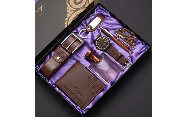 Business Set Men's Wallet Watch Belt Perfume Father's Day Gift Birthday
