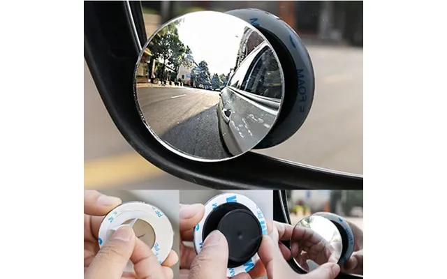 Car Rearview Small Round Reversing Aid Front And Rear Wheel Blind 360 Degree Reflective Wide Angle Mirror product image