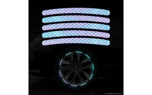 Car Wheel Hub Reflective Seven Color Laser Luminous Tire Anti-collision Sticker With Personalized Creativity - Motorcycl product image
