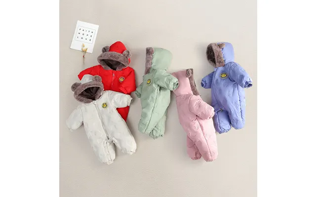 Children's Clothing Winter Newborn Plus Cotton Male And Female Baby Onesie Plus Fleece-padded Outerwear product image