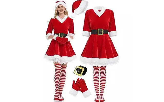 Christmas Adult Dress Christmas Dress Christmas Party Dress Christmas Dress Santa Claus Costume product image