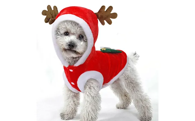Christmas Pet Clothing Flannel Warm Festive Costume Dog Clothing Cat Moose Christmas Costume New Year's Father product image