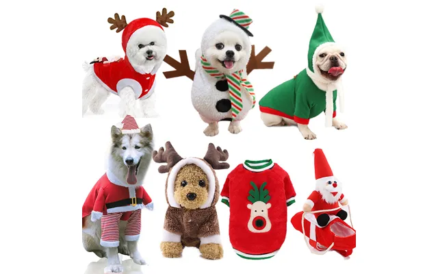 Christmas Small Big Dog Christmas Pet Supplies Clothes Teddy Cat Cotton-padded Clothing Funny Autumn And Winter Old Elk product image