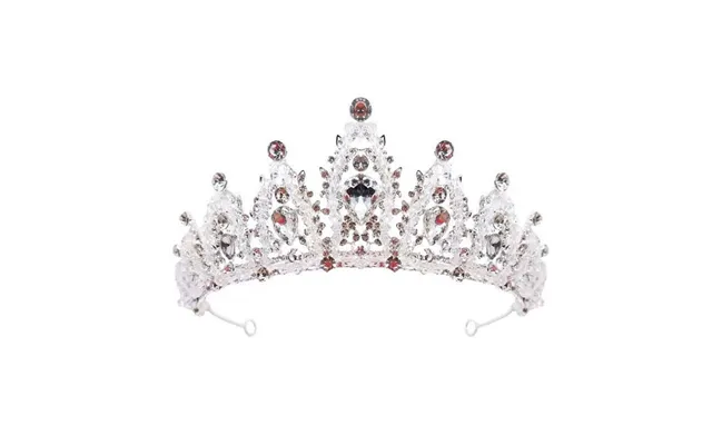 Cross-border New Bridal Headwear White Crystal Crown Bride Princess Crown Headband Wedding Dress Hair Accessories
