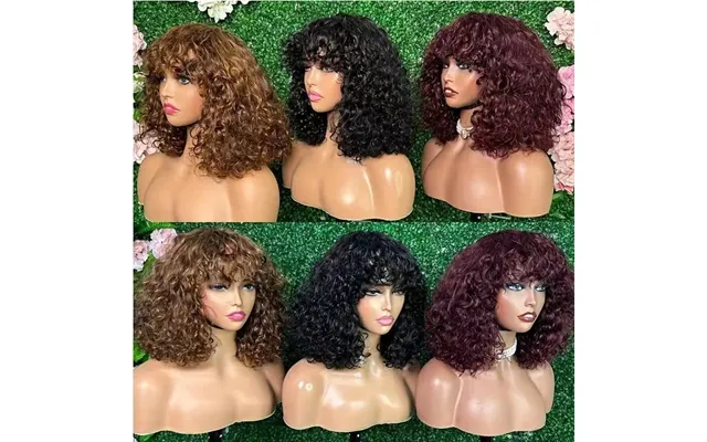 Cross-border Wig African Women's Fashion Explosion Head Short Curly Hair Small Curly Hair Wrapped Tube Head Cover Factor
