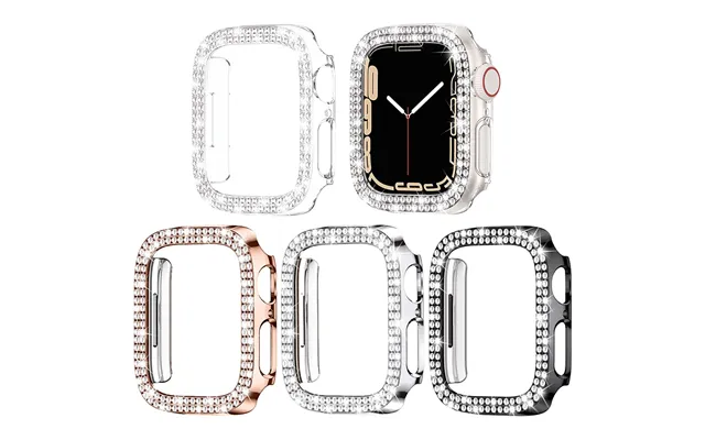 Diamond Case For Apple Watch 7 41mm 45mm 44mm 40mm 42mm 38mm Accessories Bling Bumper Protector Cover Iwatch Series 8 3 