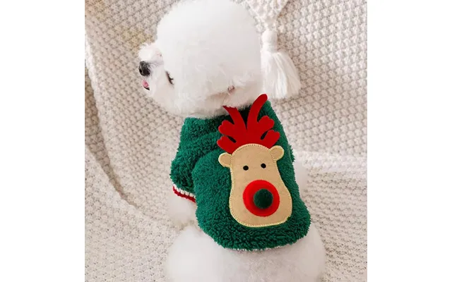 Dog Christmas Festival Two Feet Elk Velvet Teddy Than Bear Cat Two Feet Pet Festive New Year Clothes product image