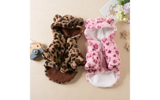 Dog Clothes Spring And Autumn Clothes Leopard Print Jacket Thickened Teddy Schanery Bomei Chihuahua Pet Fashion Clothing product image
