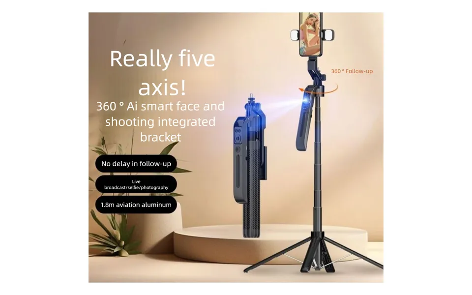 Douying A6 Smart Ai Selfie Stick 360 Degree Rotation Face Tracking Travel Portable Floor Photo Artifact