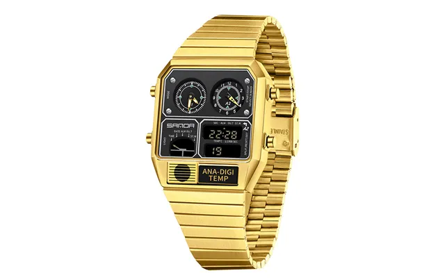 Electronic Watch Square Steel Band Electronic Watch Thermometer Stopwatch Timing Multifunctional Electronic Watch