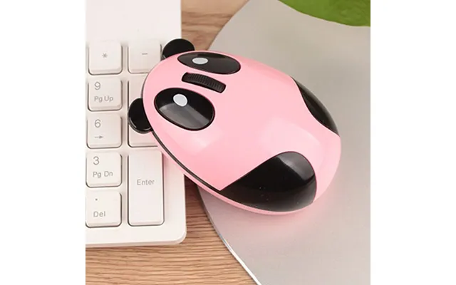 Farfi Wireless Cute Panda Design Abs Mute 2.4g 1200dpi Plug Play Optical Mouse For Desktop