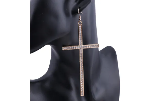 Fashion Long Tassel Crystal Cross Earrings For Women Girls Shiny Accessories Earrings Jewelry Gifts Party