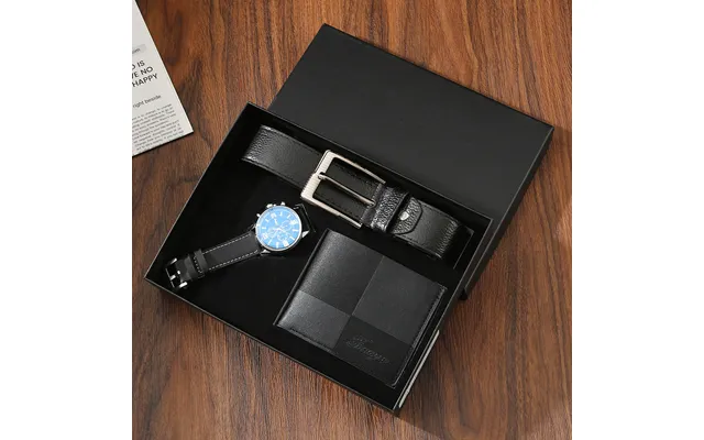 Father's Day Gift Set Men's Exquisite Gift Set Belt Wallet Watch Fashion Business