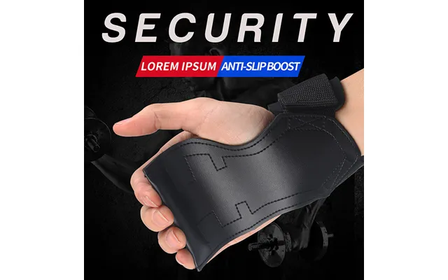Fitness Palm Gloves Men's Pull-up Bench Press Dumbbell Pvc Wrist Brace Hard Pull Power Strap Hard Pull Strap product image