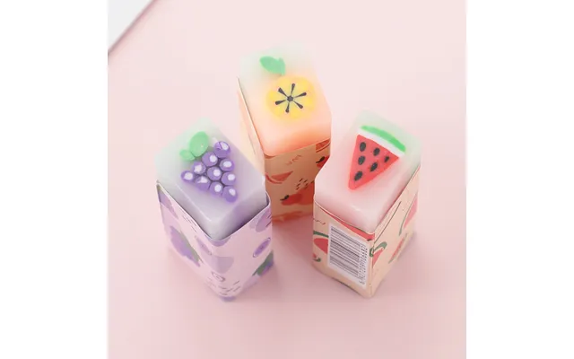 Fruit-scented Erasers For Kids - Non-toxic Pvc, Fun Fruit Shapes, Clean Erasing, No Residue, 36-pack product image