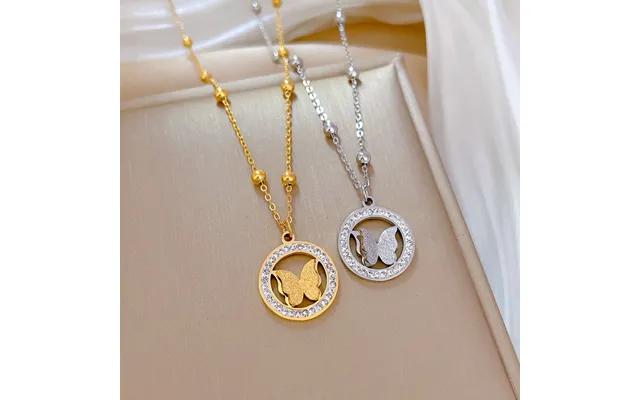 Full Body Titanium Steel Circular Butterfly Temperament And Personality Are Extremely Simple product image