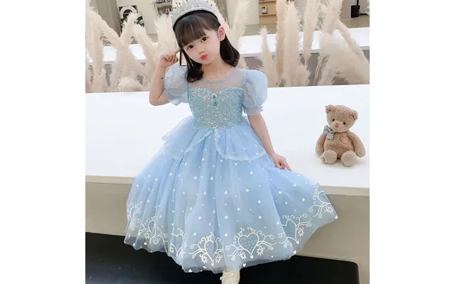 Girls Elsa Princess Dress 2024 Summer New Girls Dress Elsa Princess Mesh Children's Day Performance Skirt Trendy product image