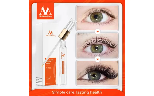 Herbal Eyelash Growth Treatments Liquid Serum Enhancer Eye Lash Longer Thicker Better Than Eyelash Extension Powerful Ma product image