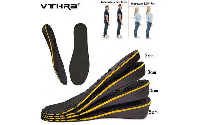 Increae Inole Cuhion 2-5cm Magnet Maage Inviible Height Lift Adjutable Cut Shoe Heel Inert Taller Support product image