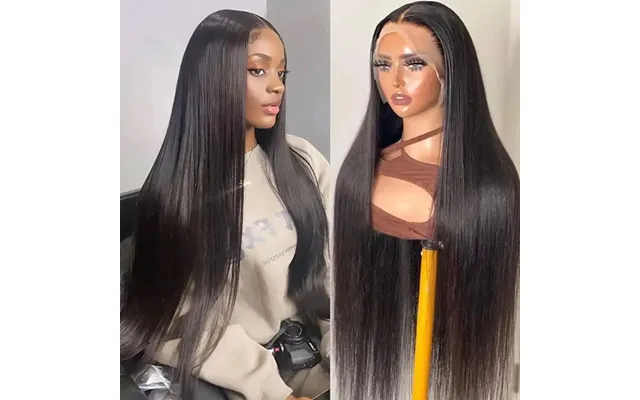 Independent Station Hot Sale Front Lace Wig Lady Long Straight Hair High Temperature Silk Chemical Fiber Hot Sale Wig Se