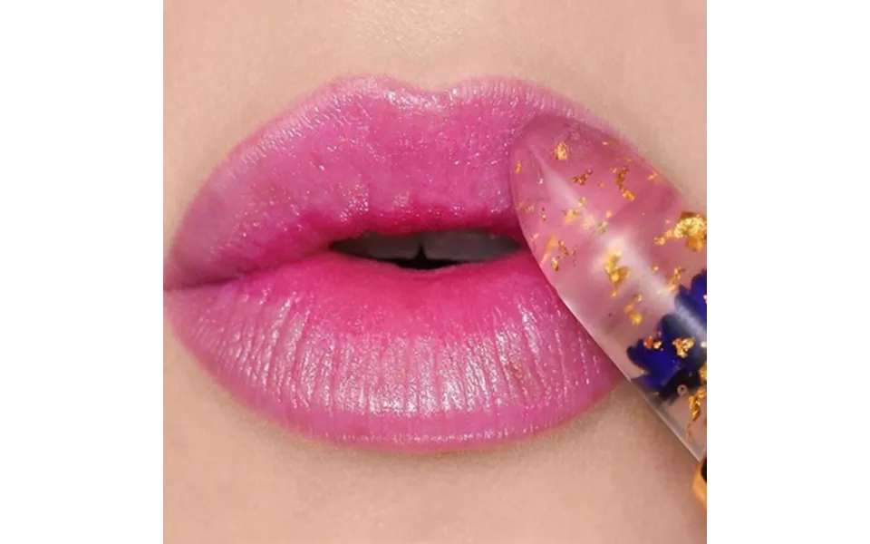 Jelly Transparent Flower Waterproof Temperature Color Changing Crystal Lipstick Long Lasting Moisturizing