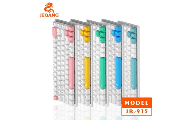 Jeqang Jk-915 Bluetooth Wireless The Third Mock Examination Mechanical Backlight Display Flexible Two-color Keyboard