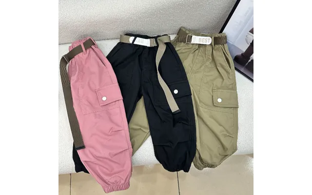 Kid's Clothing 2025 New Overalls Girls Korean Casual Pants Loose Fashion Children's Stylish Cotton Trousers Trend
